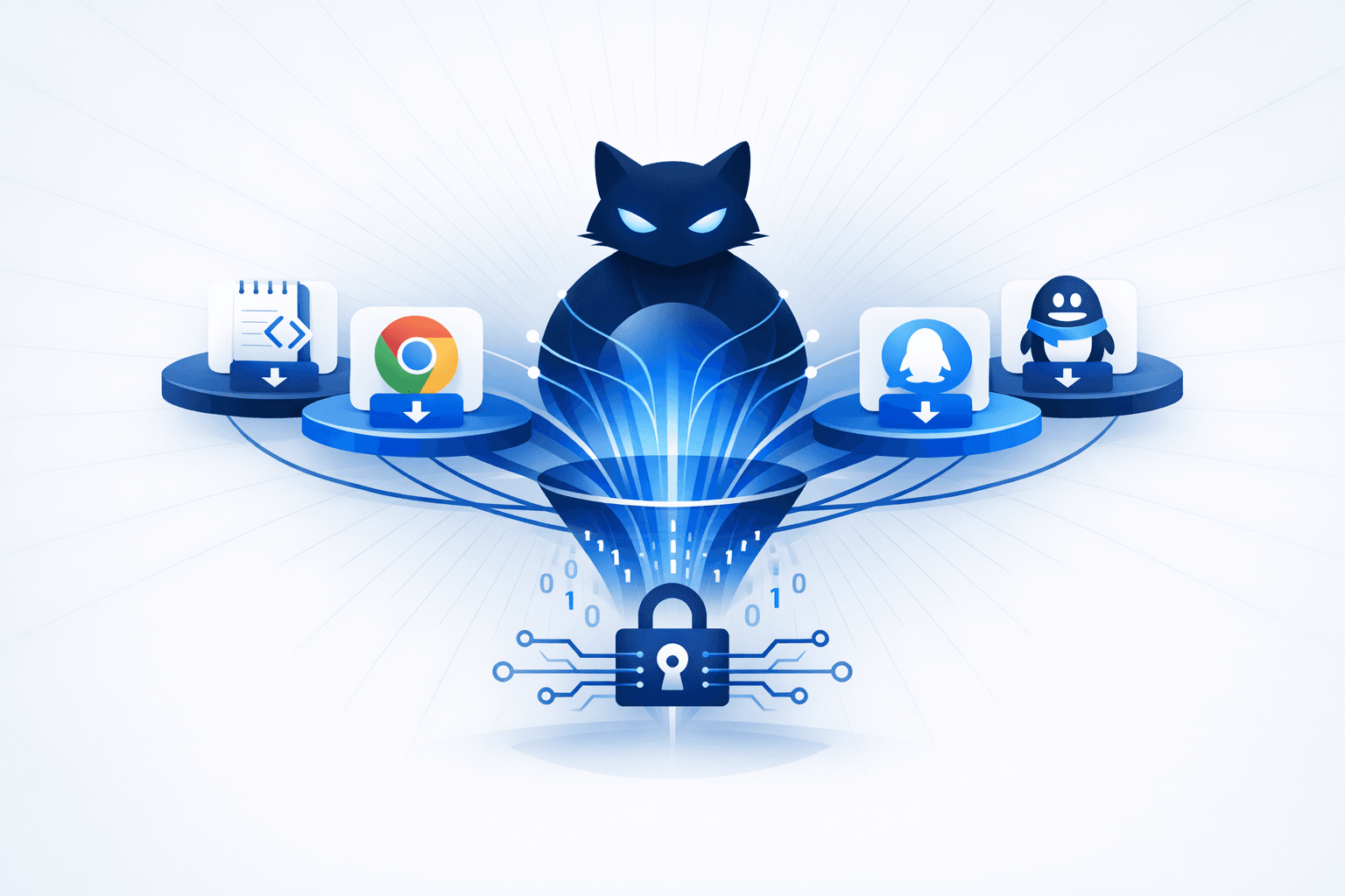 Black Cat SEO Poisoning Campaign Distributes Malware via Fake Software Sites