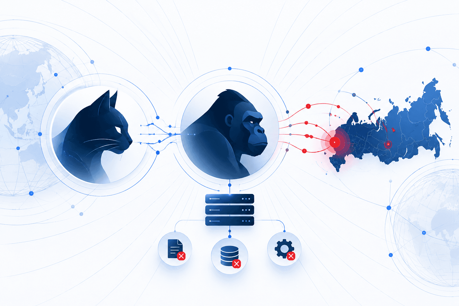 Hacking Cat Linked to Gorilla RAT and Destructive Malware Against Russian Targets