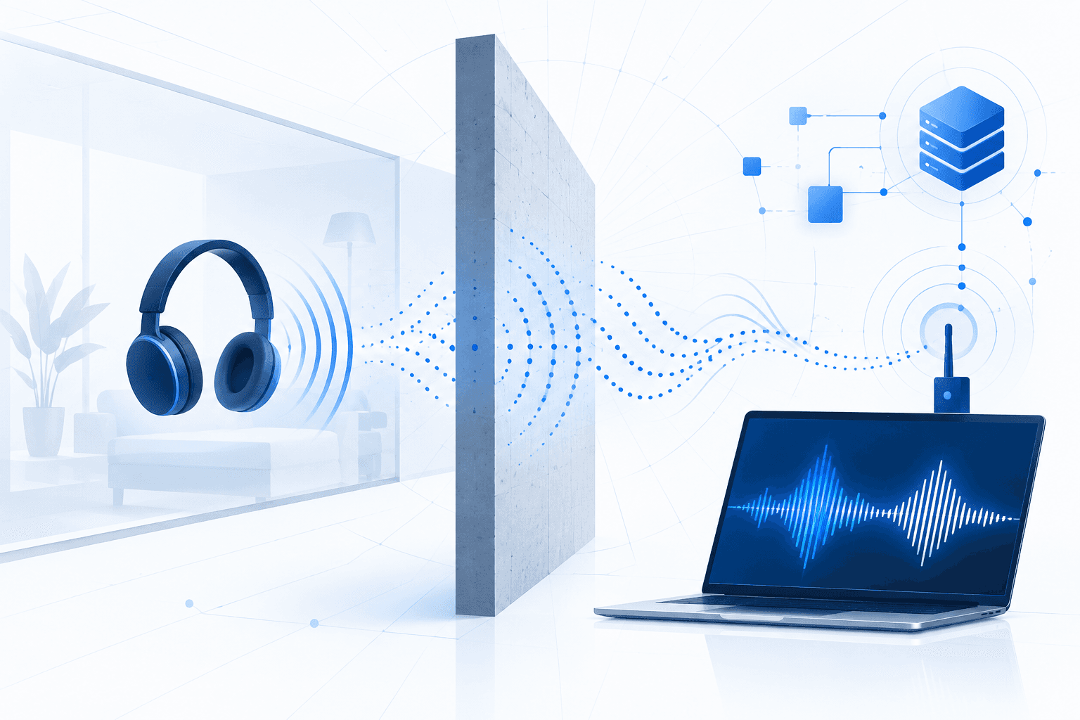 InjectEave RF Attack Recovers Headphone Audio Through Walls