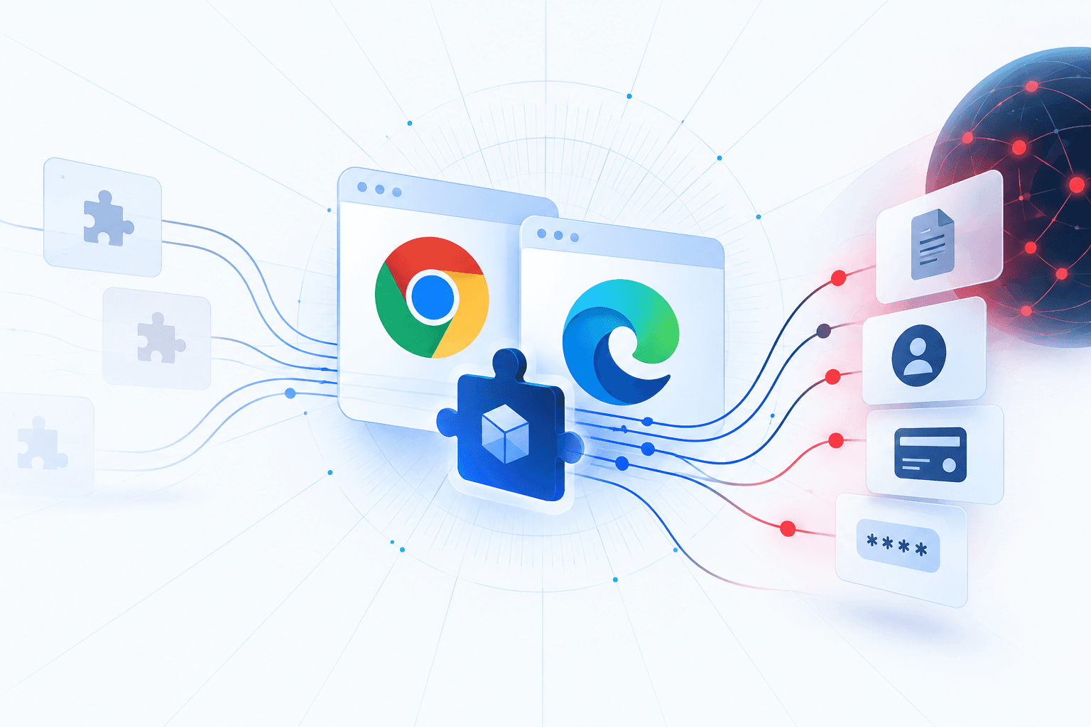 Malicious Chrome and Edge Extensions Steal Data and Deliver ClickFix Attacks