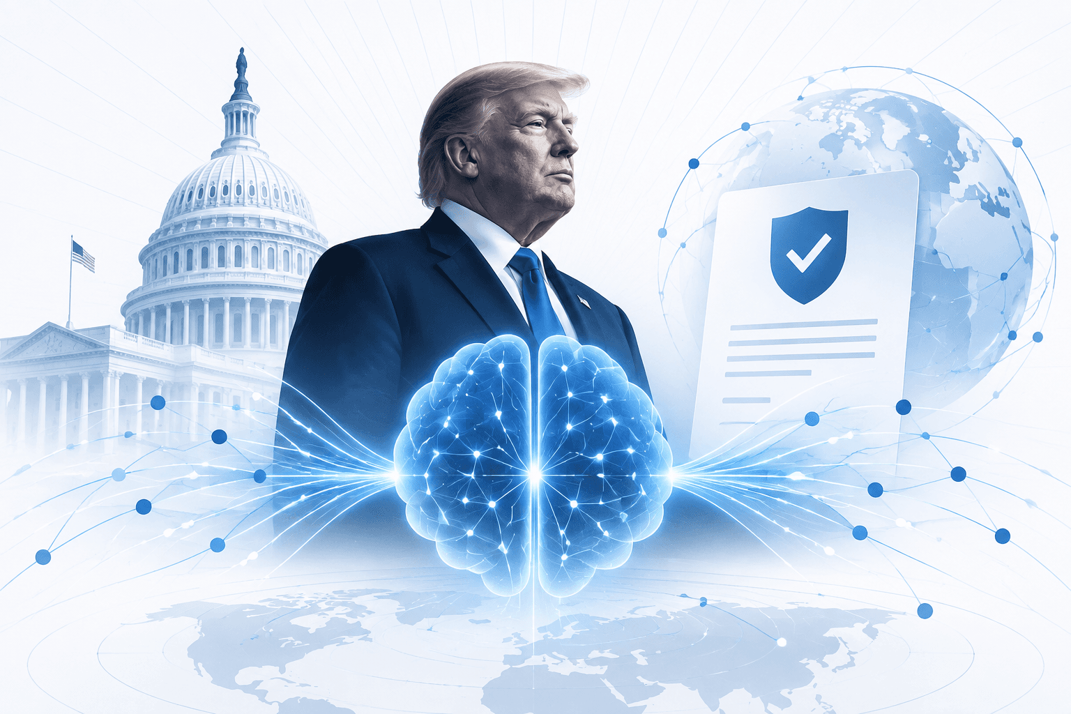 Trump Orders Federal Rebranding of AI as “Super Intelligence” and Secures Safety Accord